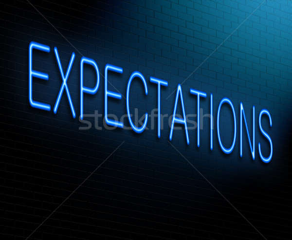 Stock photo: Expectations concept.