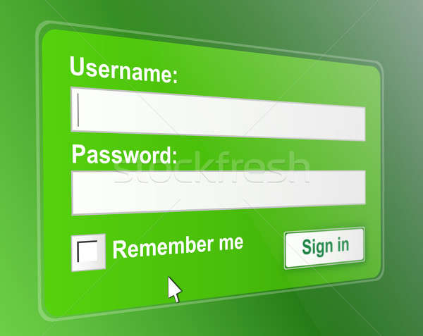 Secure login page. Stock photo © 72soul