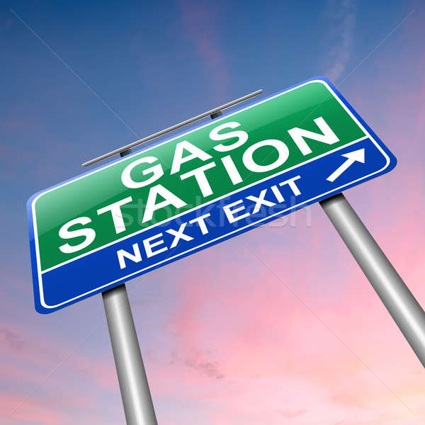 Gas station sign. Stock photo © 72soul