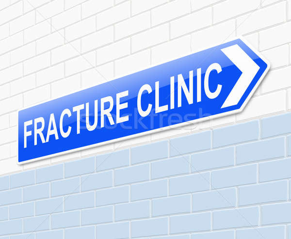 Stock photo: Fracture Clinic sign.