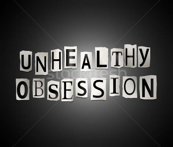 Stock photo: Unhealthy obsession concept.