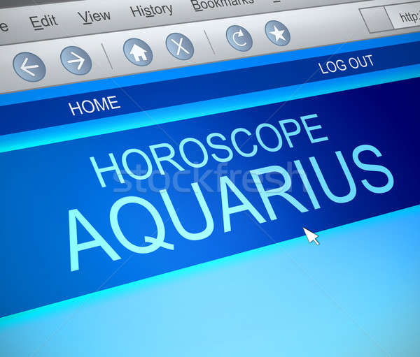 Aquarius horoscope concept. Stock photo © 72soul