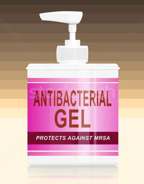 Antibacteriana gel ilustração quente pastel cor Foto stock © 72soul