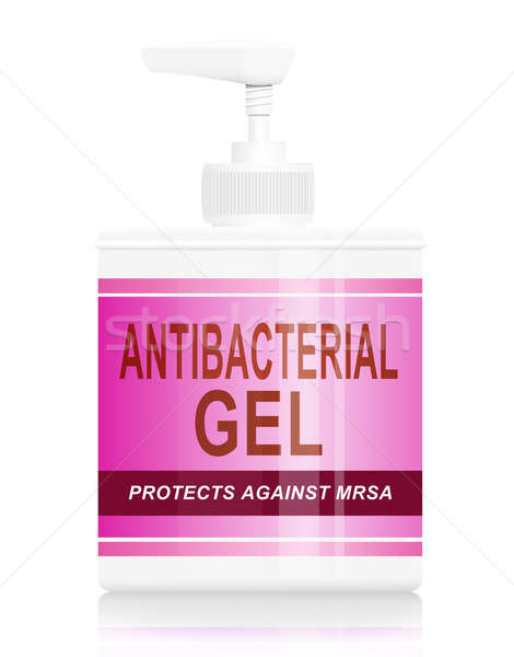 Stock foto: Antibakterielle · Gel · Illustration · Hände · Hand · Hintergrund