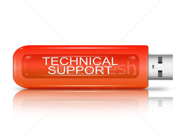 Support technique illustration imprimé lettres [[stock_photo]] © 72soul