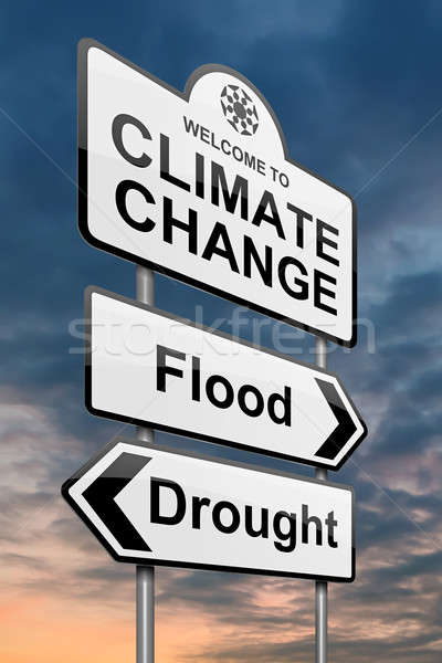 氣候變化 插圖 路標 天空 背景 地球 商業照片 © 72soul
