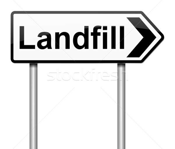Stock photo: Landfill Sign.