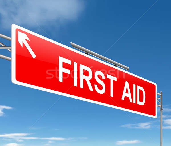 Stock photo: First aid concept.