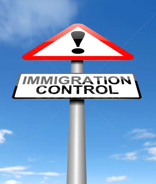 Stock photo: Immigration control concept.