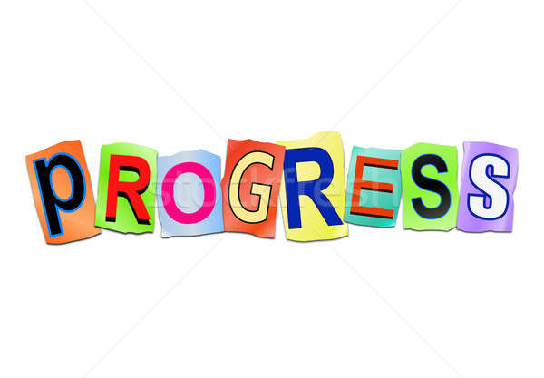 Progress word concept. Stock photo © 72soul