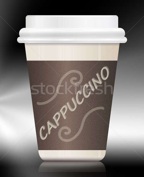 Cappuccino container. Stock photo © 72soul
