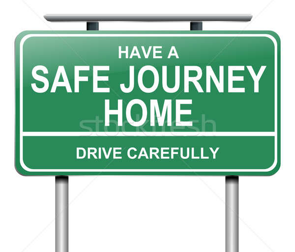 Drive safely sign. Stock photo © 72soul