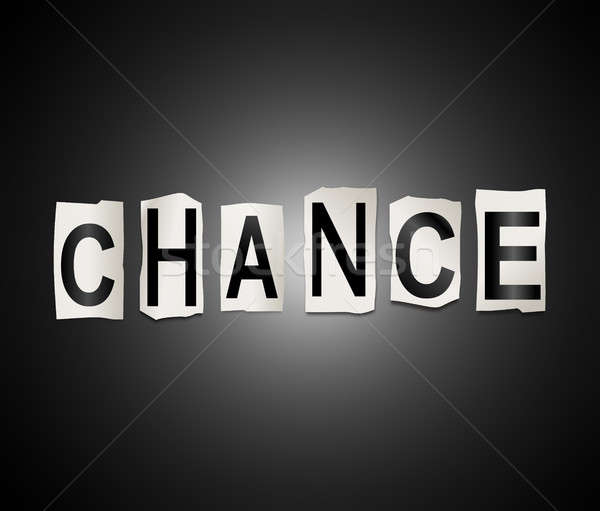 Chance word concept. Stock photo © 72soul