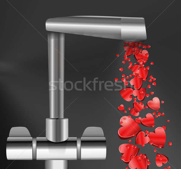 Stock photo: Free flowing love.