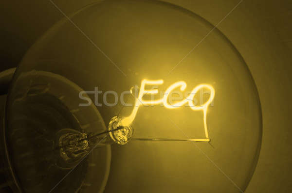 Stockfoto: Gouden · ecologisch · energie · verlicht · Geel