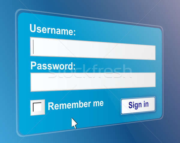 Secure login page. Stock photo © 72soul