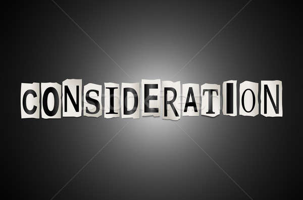 Consideration concept. Stock photo © 72soul
