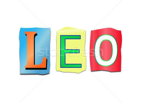 Leo word concept. Stock photo © 72soul