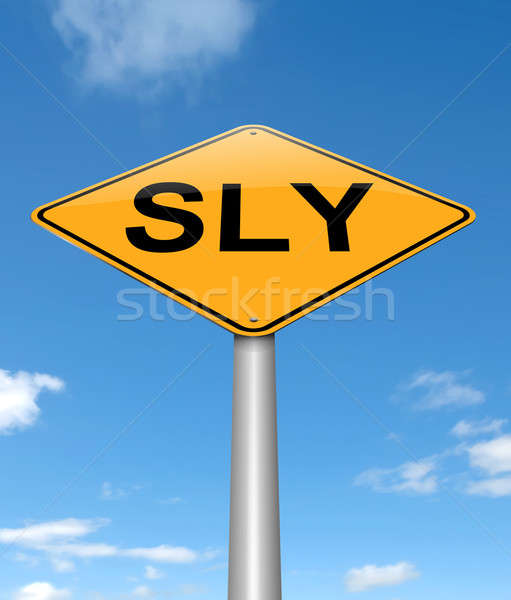 Stock photo: Sly concept.