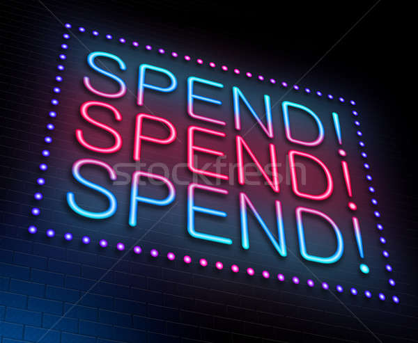 Stock photo: Spend concept.