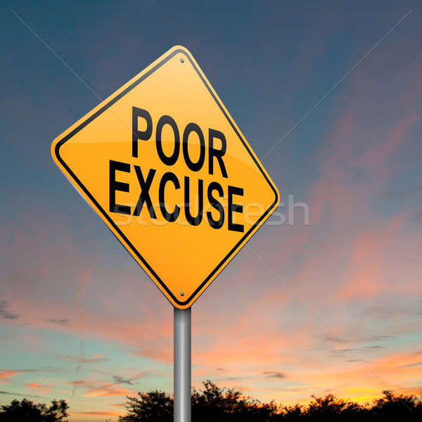 Poor excuse concept. Stock photo © 72soul