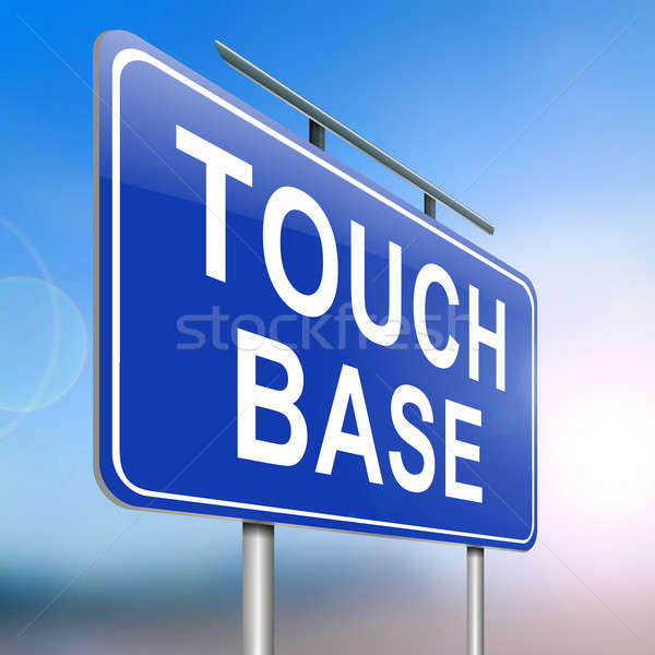 Touch base concept. Stock photo © 72soul