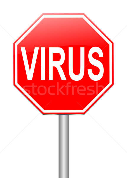Virus ilustrare semna Internet tehnologie sănătate Imagine de stoc © 72soul