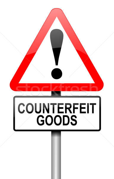 Stock photo: Counterfeit goods concept.