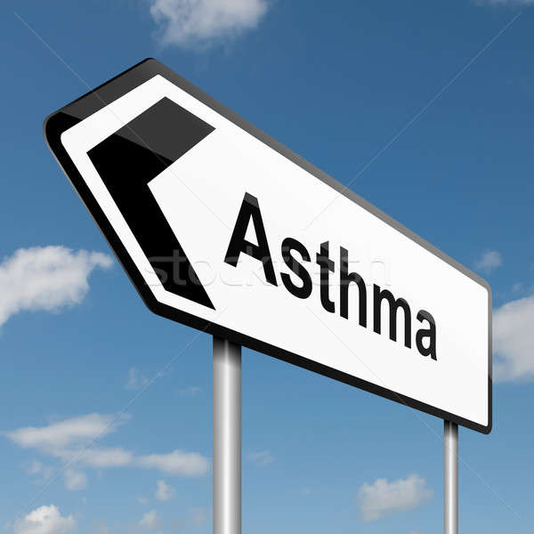 Stock photo: Asthma concept.