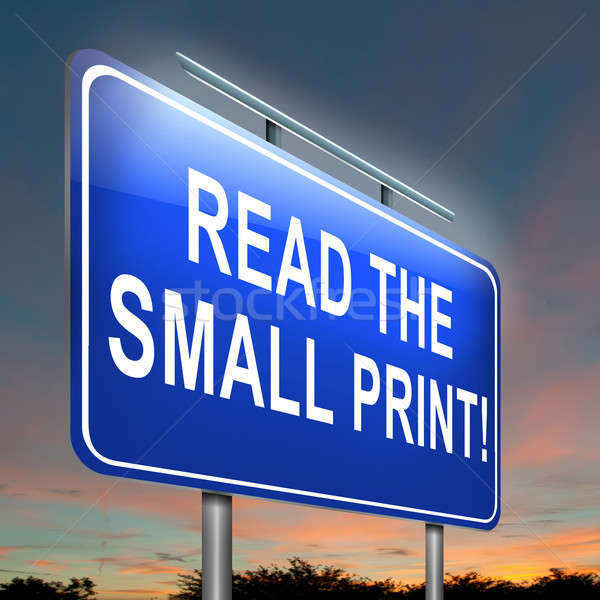 Small print concept. Stock photo © 72soul