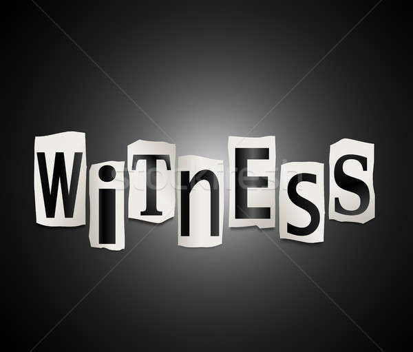 Witness concept. Stock photo © 72soul