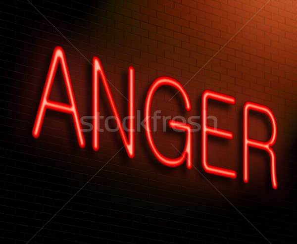 Stock photo: Anger concept.