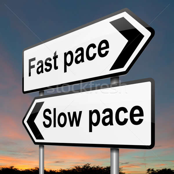 Stock photo: Pace of life.