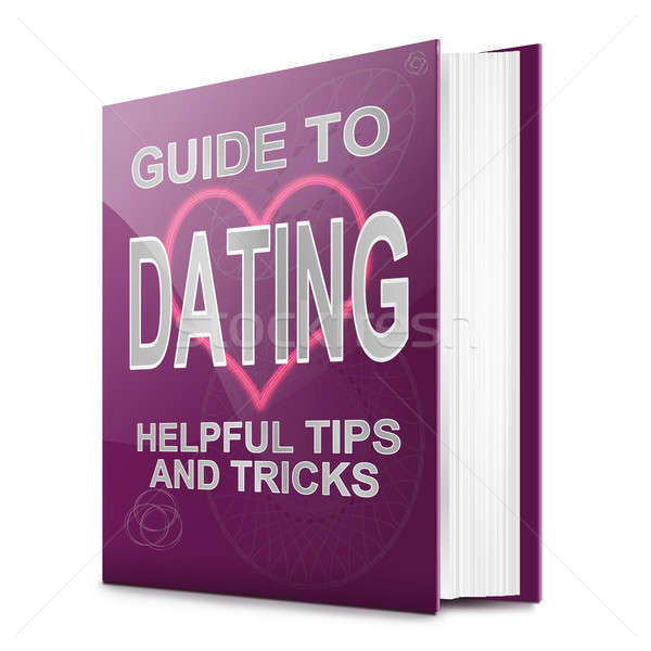 Dating advies illustratie boek titel witte Stockfoto © 72soul