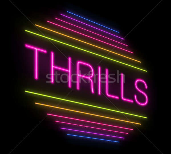 Thrills sign. Stock photo © 72soul