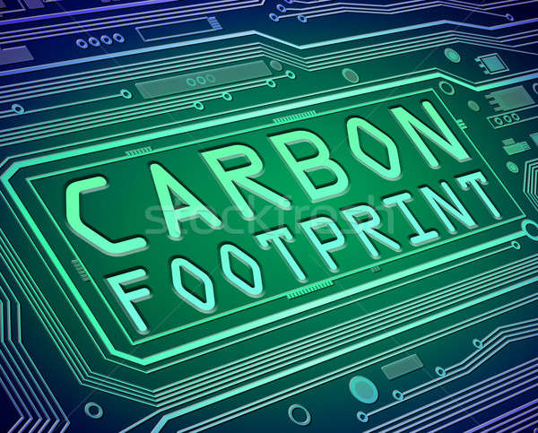Amprenta de carbon abstract stil ilustrare componente Imagine de stoc © 72soul