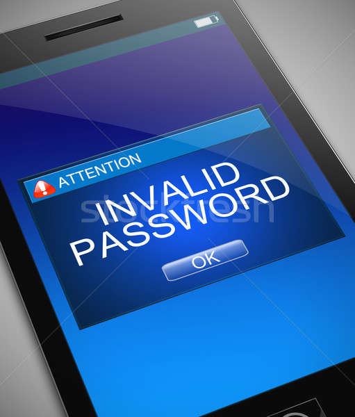Invalid password concept. Stock photo © 72soul