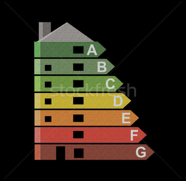 Stock photo: Energy efficiency rating.
