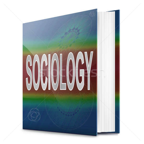 социология иллюстрация текста книга название белый Сток-фото © 72soul