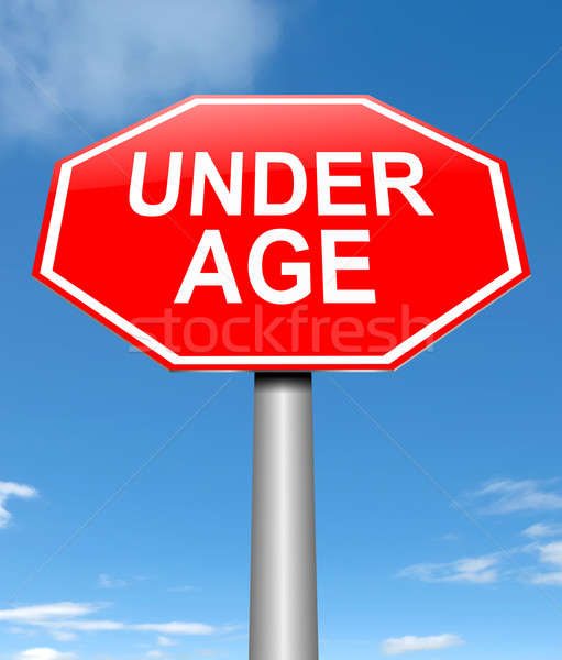 Under age concept. Stock photo © 72soul