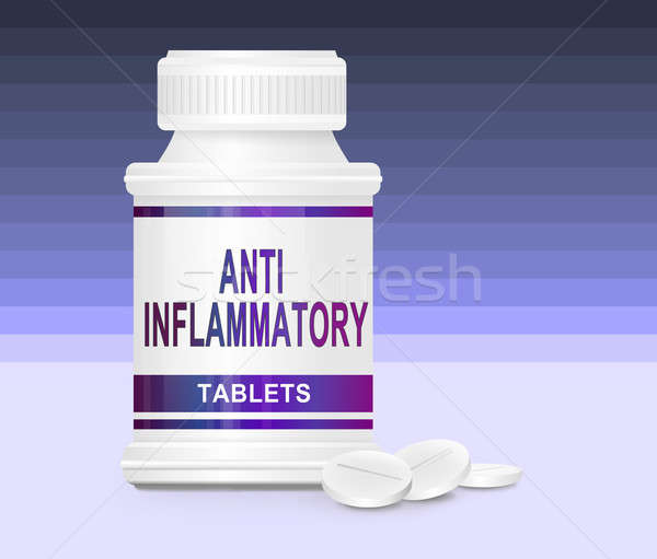 Uszító gyógyszer illusztráció konténer szavak elöl Stock fotó © 72soul
