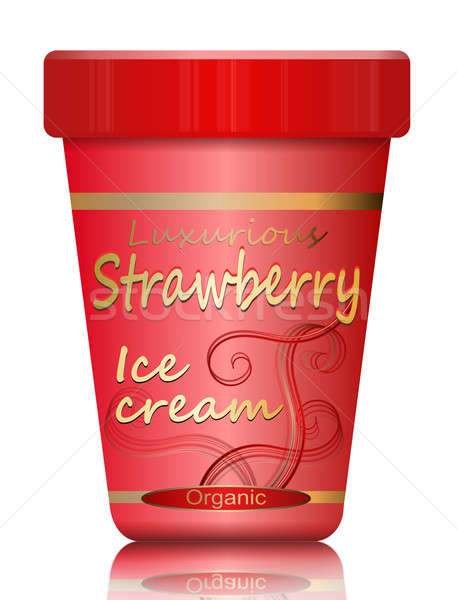 Strawberry Ice cream. Stock photo © 72soul
