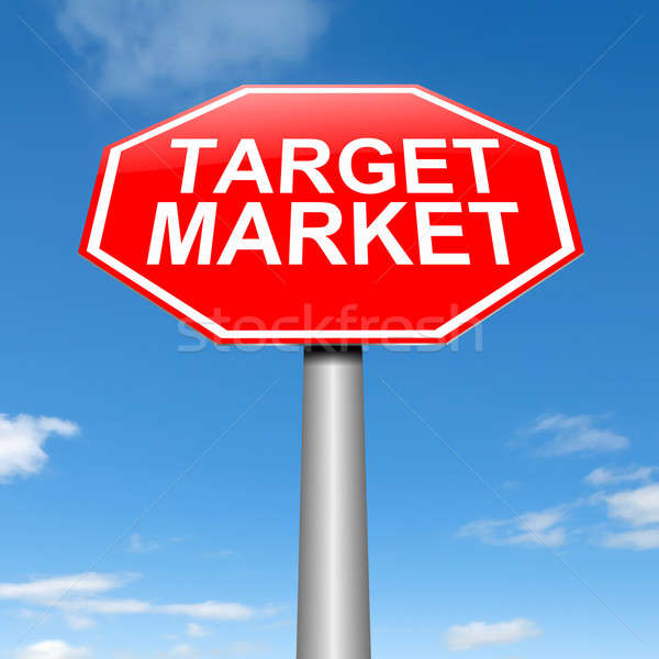 Stock photo: Target market.