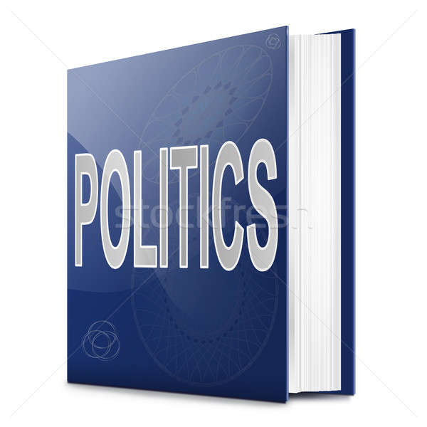 Polityka tekst książki ilustracja tytuł biały Zdjęcia stock © 72soul