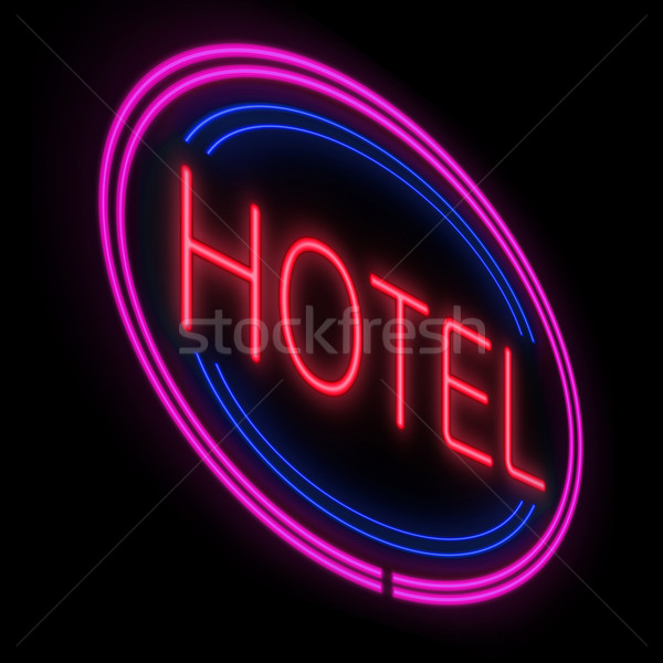 Hotel sign. Stock photo © 72soul