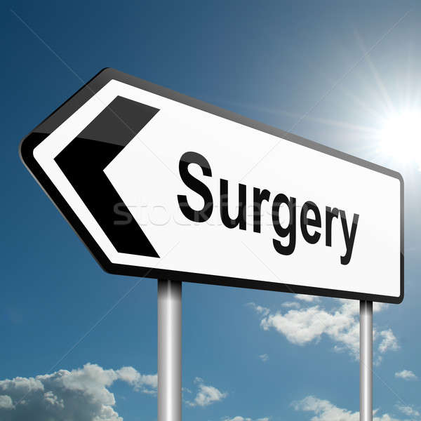 Сток-фото: хирургии · иллюстрация · дороги · дорожный · знак · Blue · Sky · врач