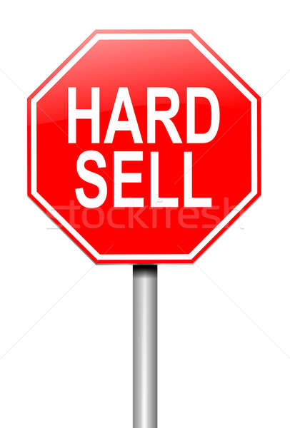 Stock photo: Hard sell concept.