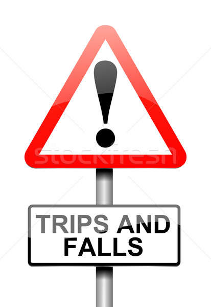 Trip and fall warning. Stock photo © 72soul