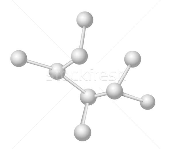 Molecular ilustrare structura alb construcţie medical Imagine de stoc © 72soul