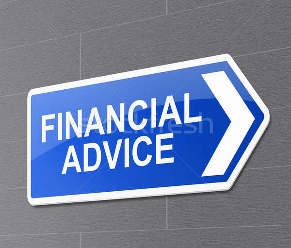 Asesoramiento financiero ilustración signo ayudar financiar información Foto stock © 72soul